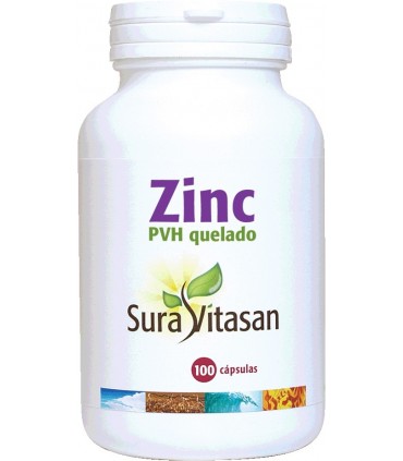 ZINC SURA VITASAN (PVH Quelado 25 mg. 100 caps)