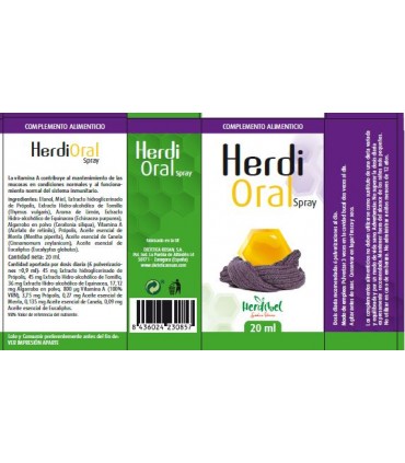 Herdioral 20 Ml. Spray Bucal Herdibel